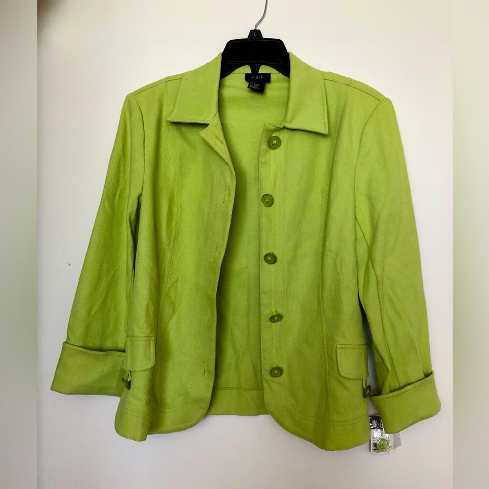 RQT Jacket size 10 green NWT